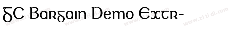 GC Bargain Demo Extr字体转换